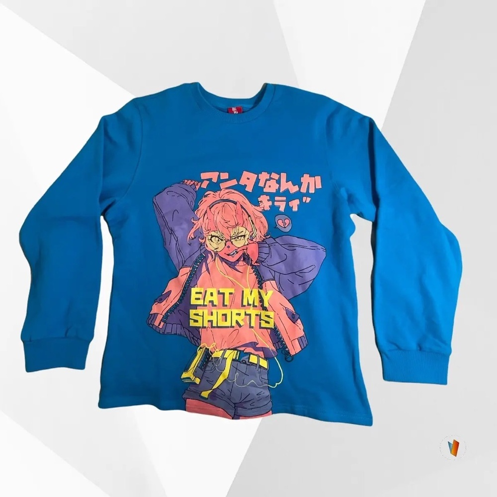 BIBISAMA EAT MY SHORTS STREET STYLE SWEATSHIRT